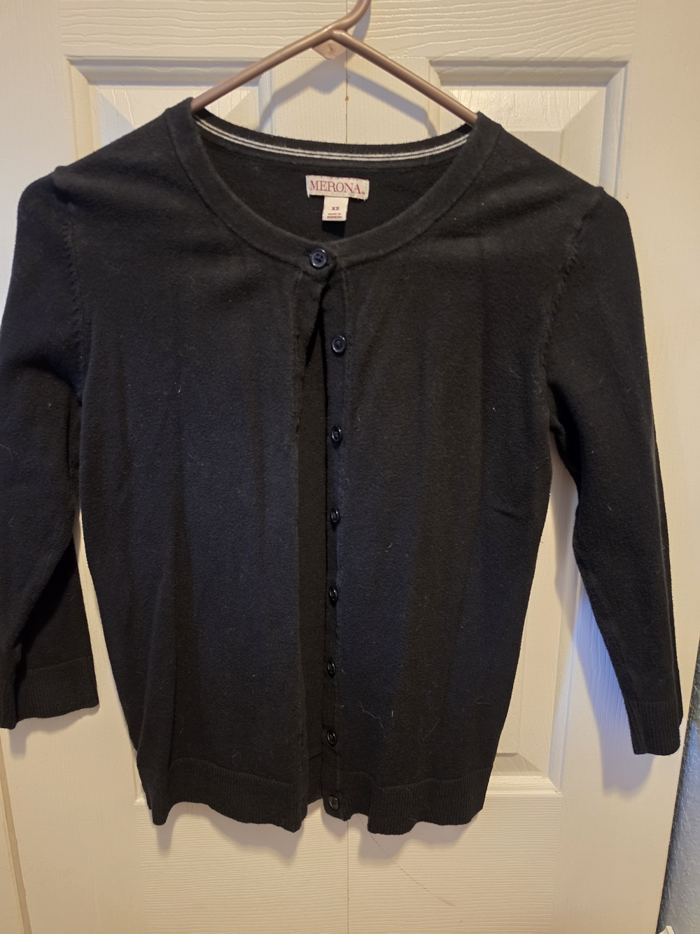 Merona Black Women's Button-Front Cardigan
